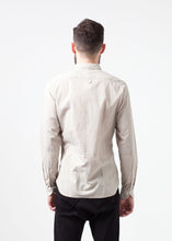 Patterned Button Up in Beige -UEB