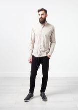 Patterned Button Up in Beige -UEB