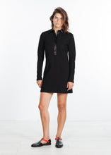 Fleece Jersey Dress in Black -UEB