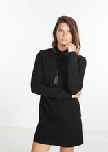 Fleece Jersey Dress in Black -UEB