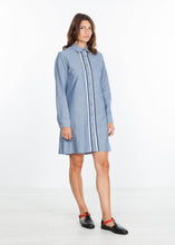 Chambray Shirtdress in Blue -UEB