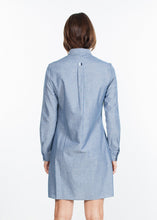 Chambray Shirtdress in Blue -UEB