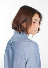 Chambray Shirtdress in Blue -UEB