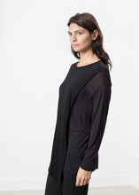Laurier Tee in Black/Navy -UEB