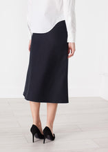 Tulle Pleat Skirt in Navy -UEB