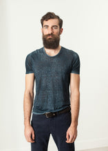 Melange T-Shirt in Navy/Black -UEB
