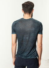 Melange T-Shirt in Navy/Black -UEB