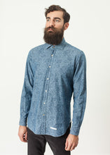 Floral Button-Up in Blue -UEB