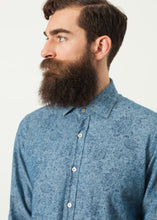Floral Button-Up in Blue -UEB