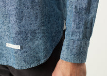 Floral Button-Up in Blue -UEB