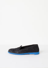 Suede Loafers - Black/Blue -UEB