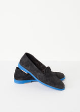 Suede Loafers - Black/Blue -UEB
