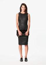 Iranta Leather Dress in Black -UEB
