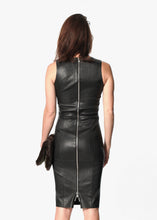 Iranta Leather Dress in Black -UEB