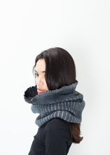 Knit Neck Warmer in Grey -UEB