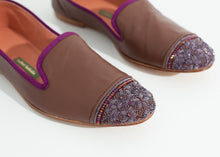 Bizi Cap Toe Loafer in Rose/Aubergine -UEB