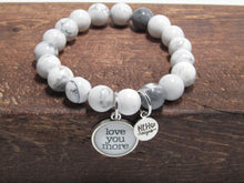 Live Love Laugh Bracelet White Stone