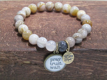 Live Love Laugh Bracelet White Stone