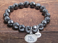 Live Love Laugh Bracelet White Stone